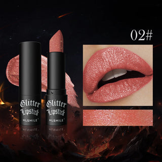  Waterproof Glitter Lipsticks Punk Style Nude Matte Cosmetic cashymart