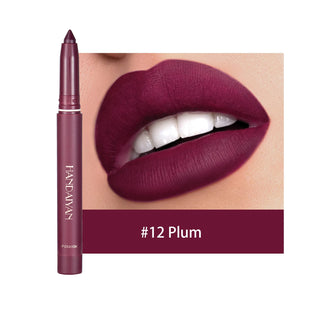  HANDAIYAN 12 Colors Crayon Lipstick High Pigment Velvet Lip Liner cashymart