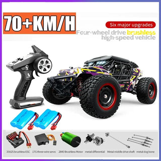  High-Speed 1/16 4WD Off-Road RC Car - 70KM/H Brushless Crawler Toy cashymart