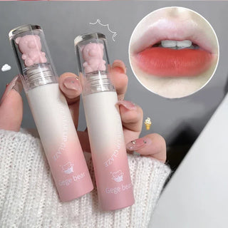  Cute Bear Matte Muse Lip Mud Long Lasting Lipgloss Velvet Mist cashymart