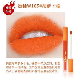  Orange Lipstick Waterproof Long Lasting Matte Velvet Tint cashymart