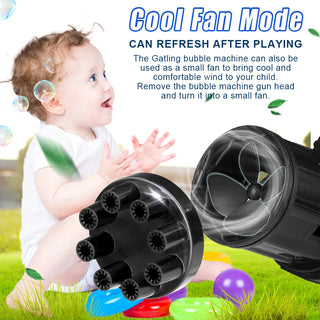  Kids Automatic Gatling Bubble Guns Toy for Summer Fun cashymart