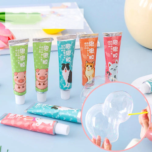  Safe Magic Bubble Glue Toy Blowing Colorful Bubbles cashymart