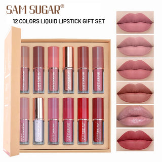 Sam Sugar 12 Piece Multicolor Lip Gloss Set cashymart