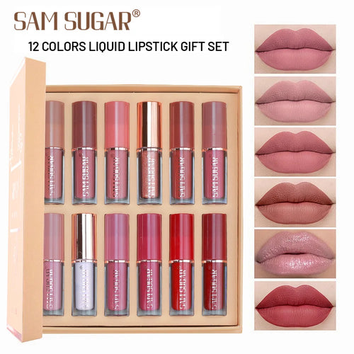  Sam Sugar 12 Piece Multicolor Lip Gloss Set cashymart