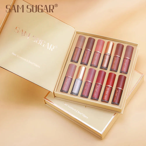  Sam Sugar 12 Piece Multicolor Lip Gloss Set cashymart