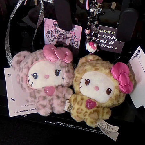  Sanrio Hello Kitty Leopard Print Keychain cashymart