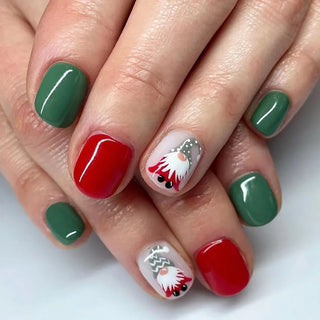 Santa Claus Fake Nail Tips - Festive Nail Art cashymart