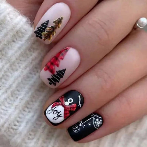  Santa Claus Fake Nail Tips - Festive Nail Art cashymart