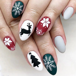  Santa Claus Fake Nail Tips - Festive Nail Art cashymart