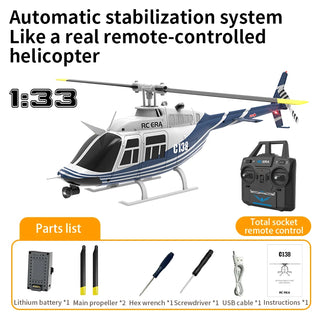  C138 6-Axis Gyro RC Helicopter cashymart