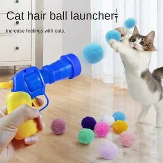  Interactive Cat Toy Shooting Ball Launcher - Fun for Pets & Kittens! cashymart