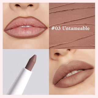  Matte Lipstick Pen Nude Brown Waterproof Lip Liner Pencil cashymart