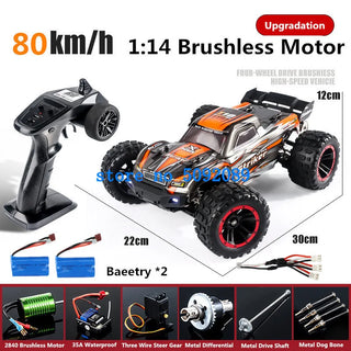  High-Speed 1:14 Metal RC Drift Car - Waterproof & All-Terrain Fun cashymart