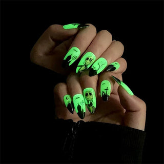  24 Spooktacular Press-On Nails cashymart