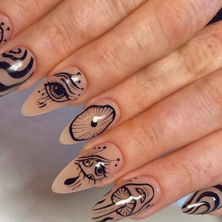  Punk Snake Stiletto Nail Art Set cashymart