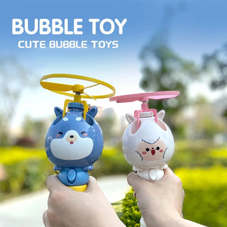  Kids Automatic Gatl Bubble Machine Toy for Summer Fun cashymart