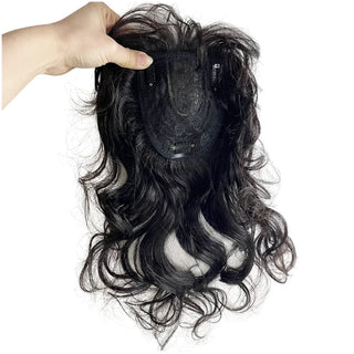  Natural Body Wavy Clip In Human Hair Topper cashymart