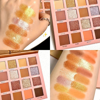  Golden Sunshine 16 Color Eyeshadow Blush and Highlighter Set cashymart