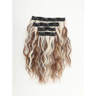  Short Honey Gold Wavy Hair Extensions Set cashymart