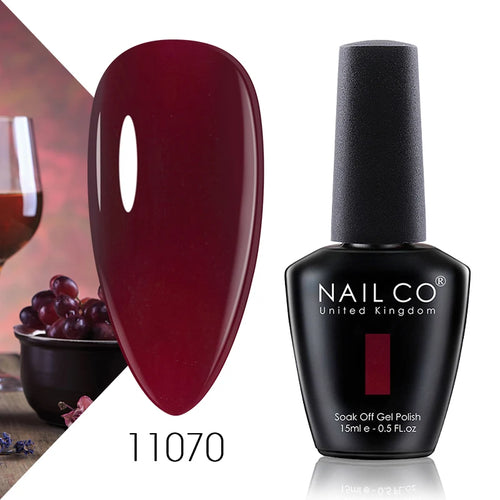 NAILCO 15ml UV Gel Topplack och Baslack Set