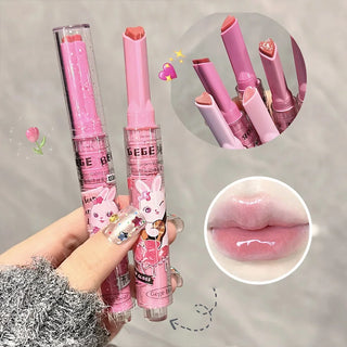  Solid Lip Gloss Gege Bear Garden Pink Rabbit Lip Balm Set cashymart