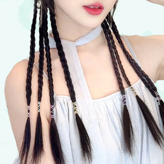  Chinese Flower Bud Synthetic Wig Hairpiece cashymart