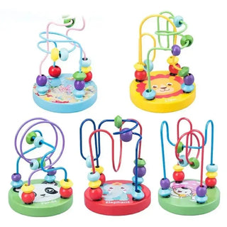  Bright & Fun Wooden Bead Maze cashymart