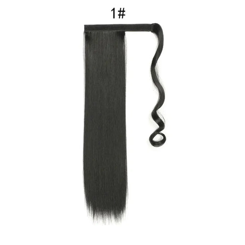 Synthetic Straight Long Ponytail Extensions
