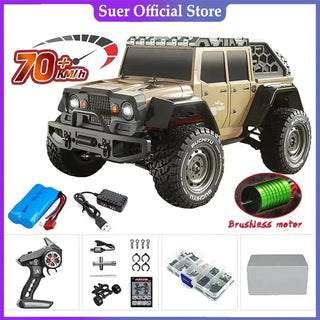  High-Speed 1:16 4WD LED Remote Control Off-Road Monster Truck cashymart