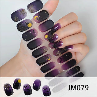  Golden Marble Halloween Nail Wraps cashymart