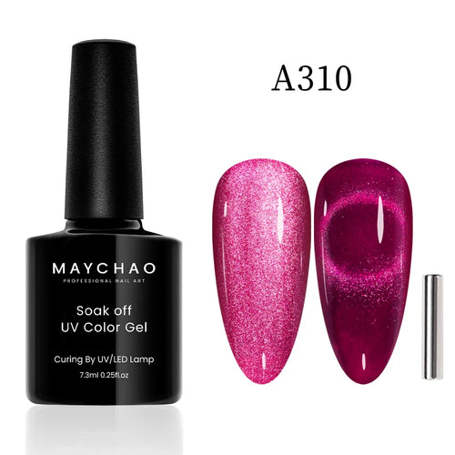 Maychao 12ml Cat Eye Gel Nail Polish Rainbow Effect