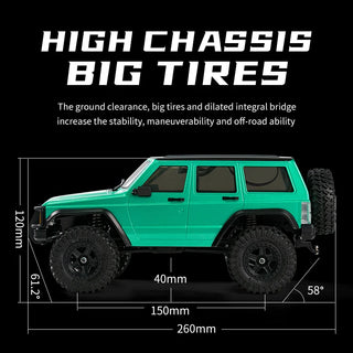  Remote Control 1:18 Jeep Wrangler Climbing Car cashymart