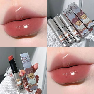  Water Mirror Solid Lip Gloss Lipstick Long Lasting Moisturizing Nude Lip Tint cashymart