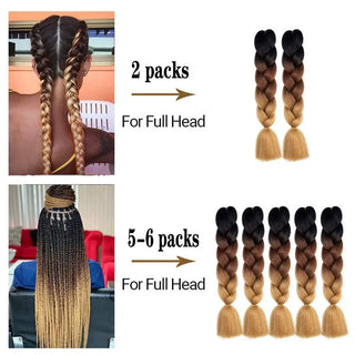  Synthetic Ombre Jumbo Braiding Hair 24 Inch cashymart