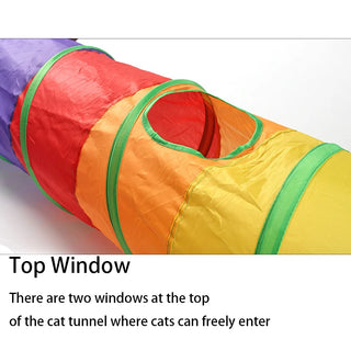  Interactive Foldable Cat Tunnel cashymart