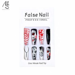  Skull Glam Press-On Nails cashymart