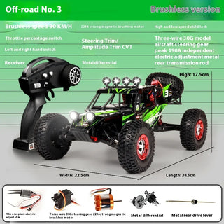  High-Speed 4WD RC Climbing Car with Remote Control & Charger cashymart