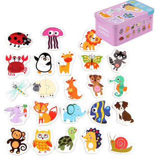  Wooden Animal Puzzle Set cashymart