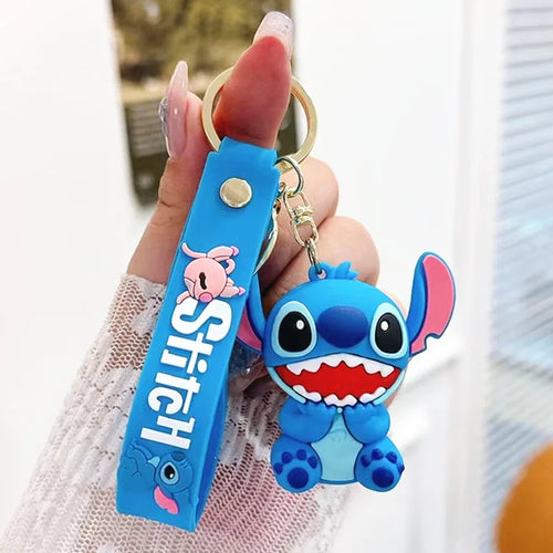 Anime Disney Keychain Mickey Minnie Lilo Stitch