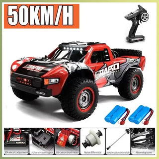  High-Speed JJRC Q130 1:16 4WD RC Car with Brushless Motor & Lights cashymart