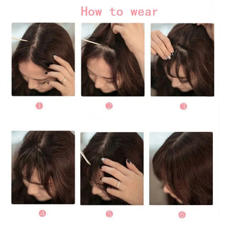  Synthetic Invisible Air Bangs Hair Extension cashymart