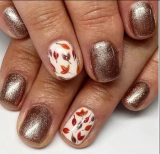  24 Pcs Autumn-Inspired Press-On Nails cashymart