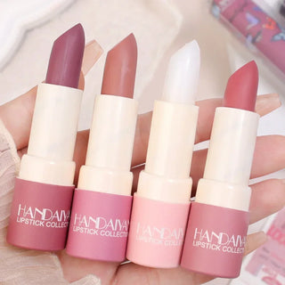  Rose Pink Nude Matte Velvet Lipstick Waterproof Beauty Makeup cashymart