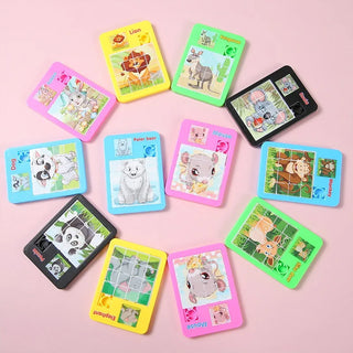  Cartoon Animal Sliding Puzzle Set cashymart