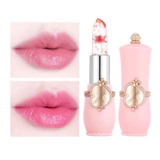  6 Colors Flower Transparent Lipstick Moisturizer Crystal Jelly cashymart