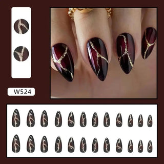  Glamorous Easy Press-On Nail Set cashymart