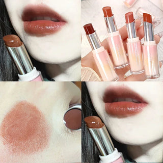  Water Mirror Solid Lip Gloss Lipstick Long Lasting Moisturizing Nude Lip Tint cashymart