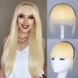  Real Human Hair Short Straight Bangs Extension cashymart