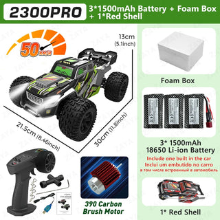  High-Speed 1:16 4WD RC Drift Monster Truck with LED Remote Control cashymart